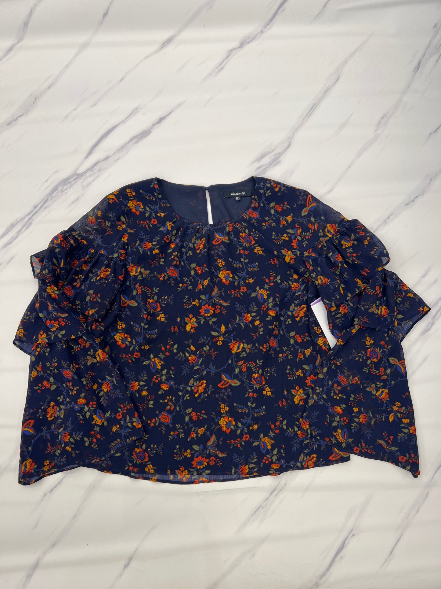 Top Long Sleeve Designer Madewell, Size Xs