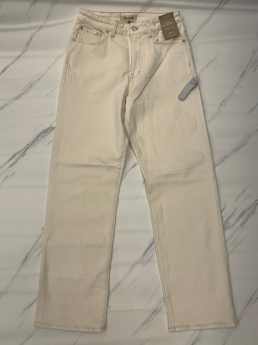 Jeans Straight By Madewell In Cream, Size: 8