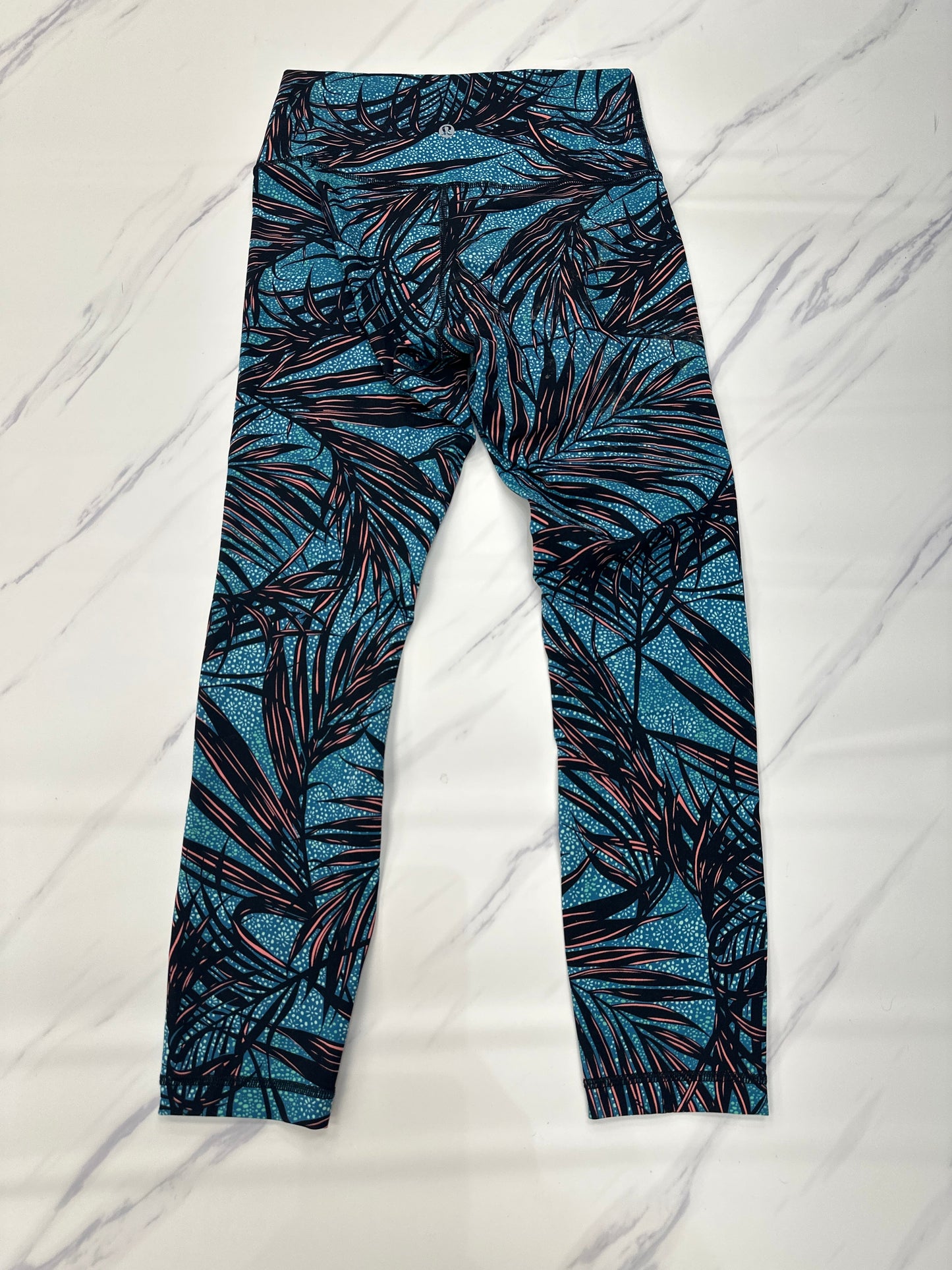 Athletic Leggings By Lululemon In Tropical Print, Size: 6