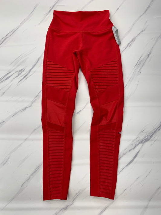 Athletic Leggings By Alo In Red, Size: S