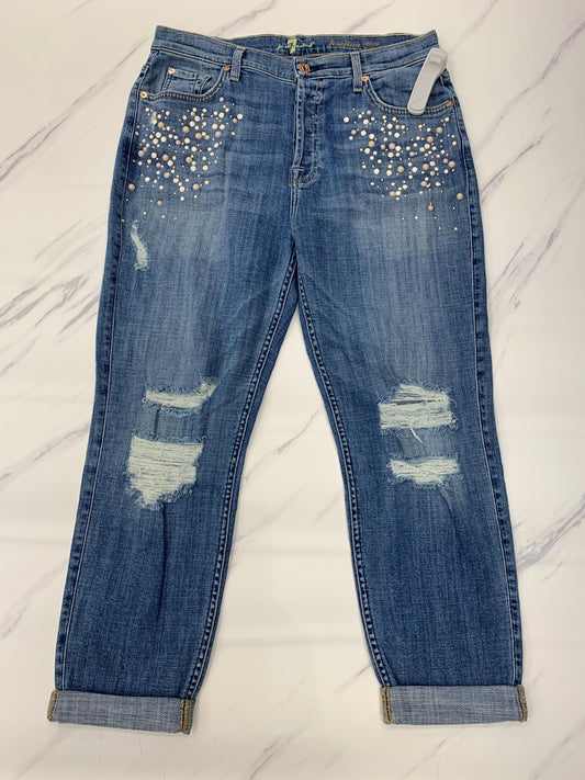 Jeans Boyfriend By 7 For All Mankind In Blue Denim, Size: 10