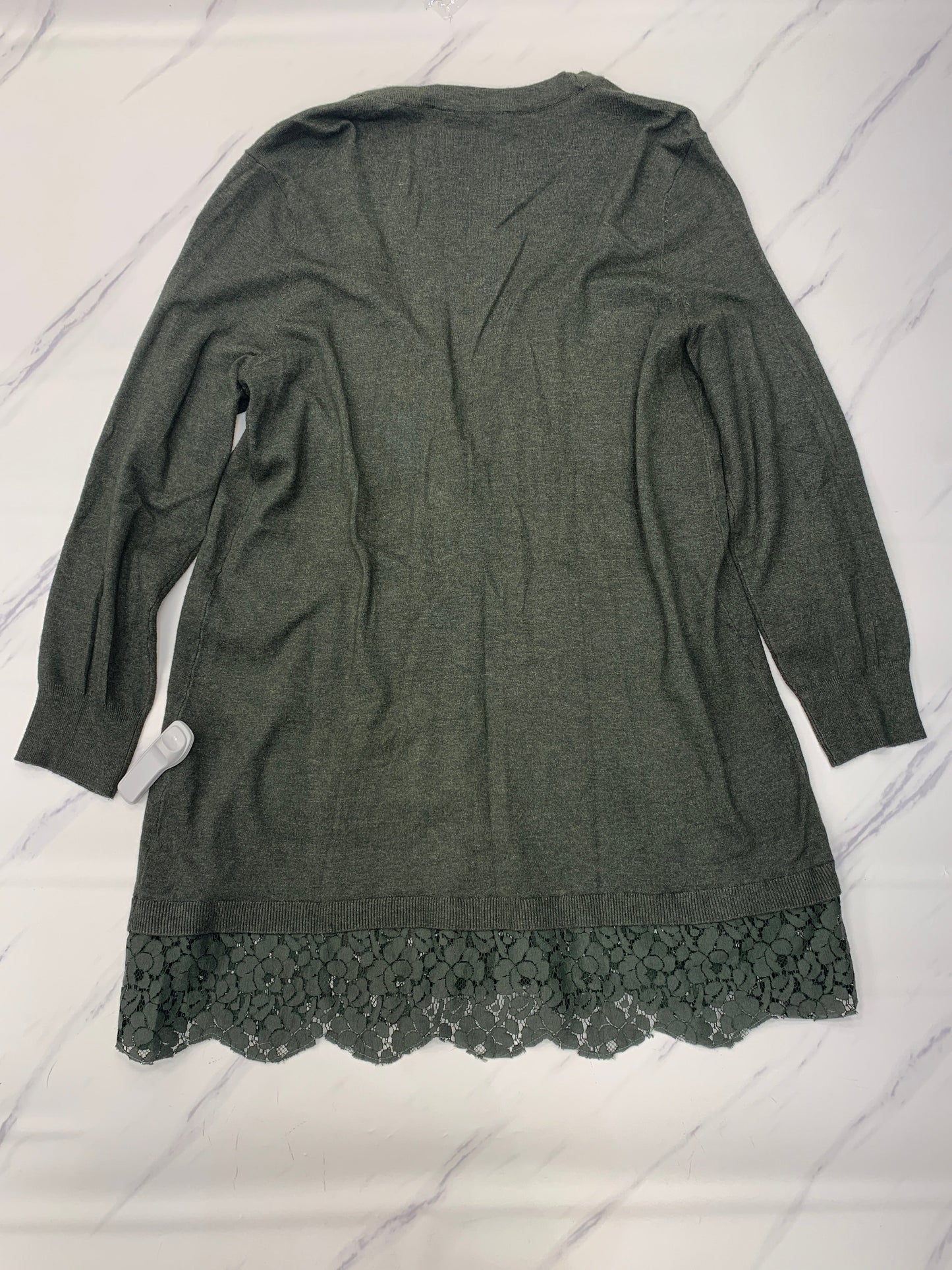 Sweater Cardigan By Soft Surroundings In Green, Size: Xl