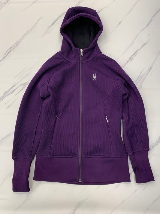 Athletic Jacket By Spyder In Purple, Size: M