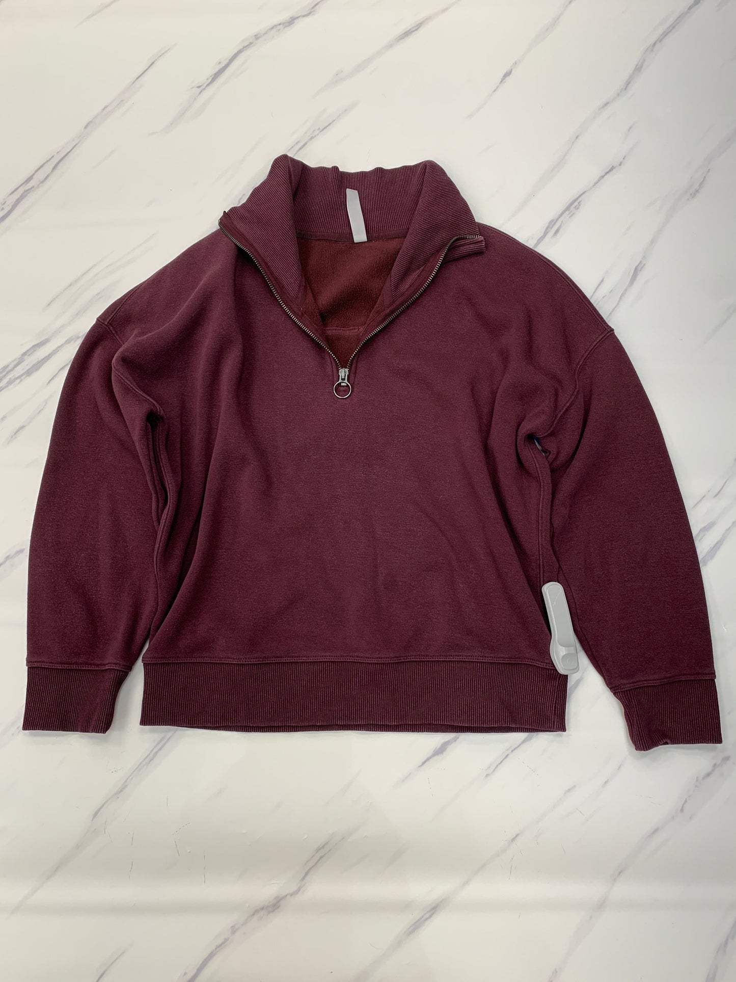 Athletic Sweatshirt Collar By Athleta In Maroon, Size: S