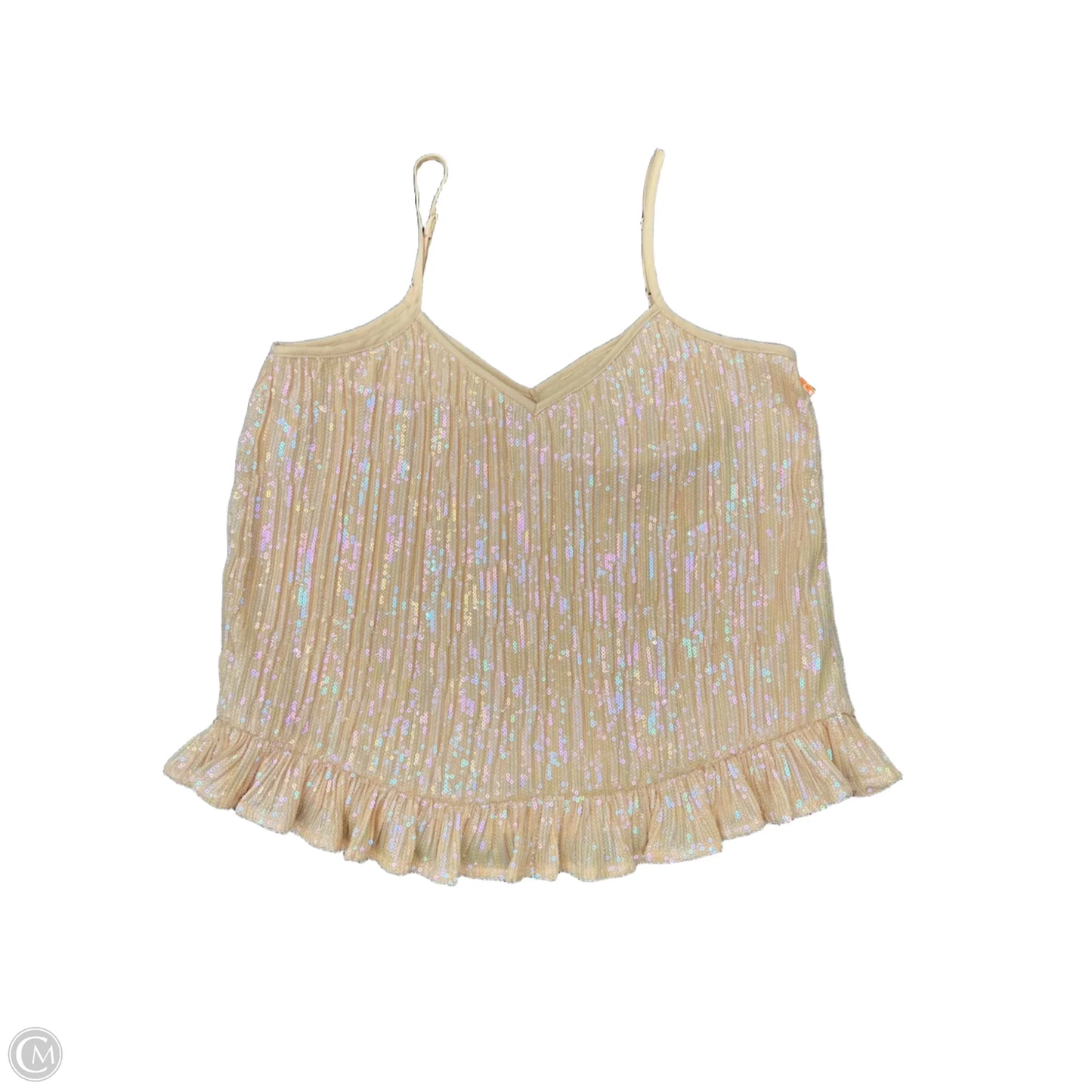 Top Sleeveless By Anthropologie In Peach, Size: 4