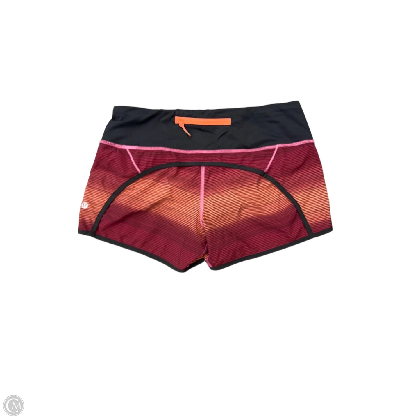Athletic Shorts By Lululemon In Striped Pattern, Size: 6