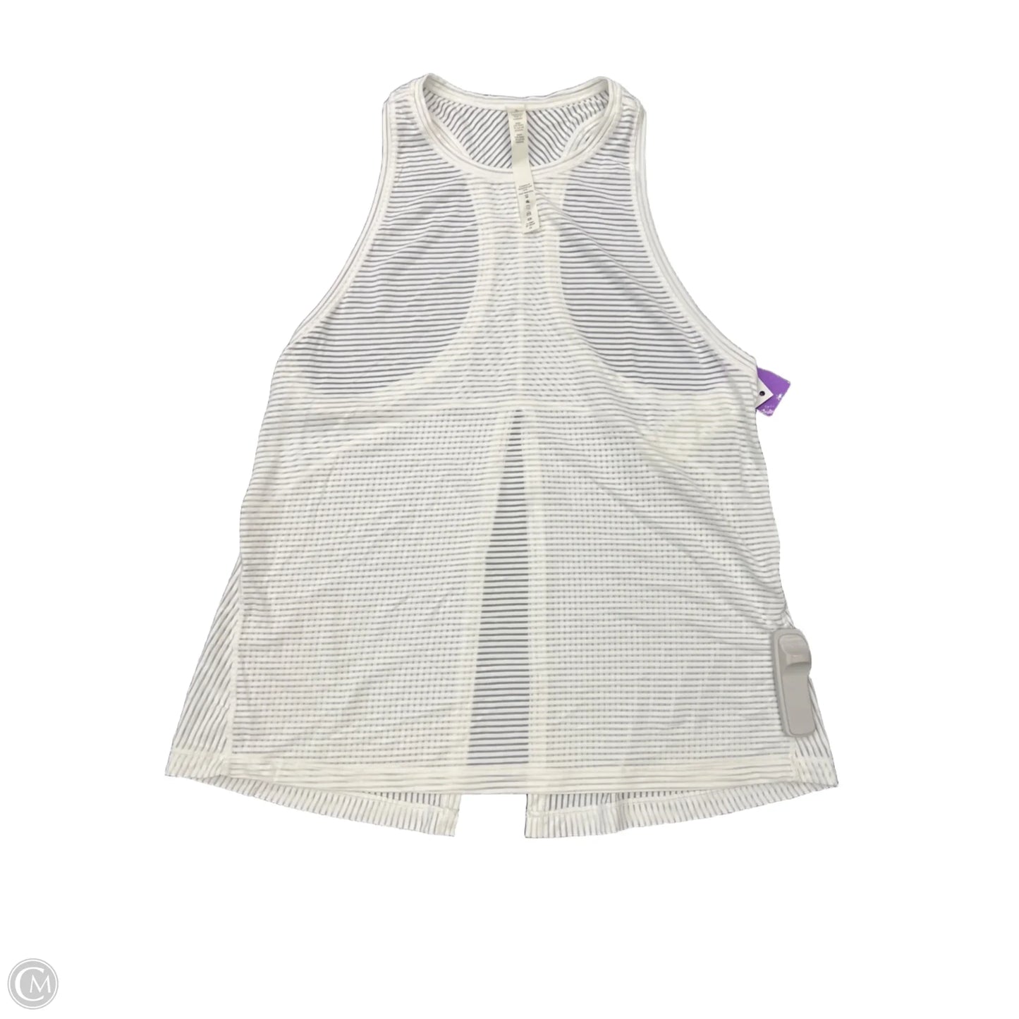 Athletic Tank Top By Lululemon In White, Size: 6
