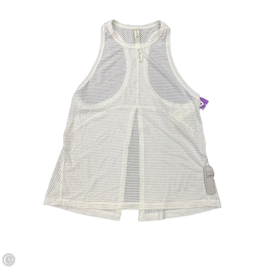 Athletic Tank Top By Lululemon In White, Size: 6