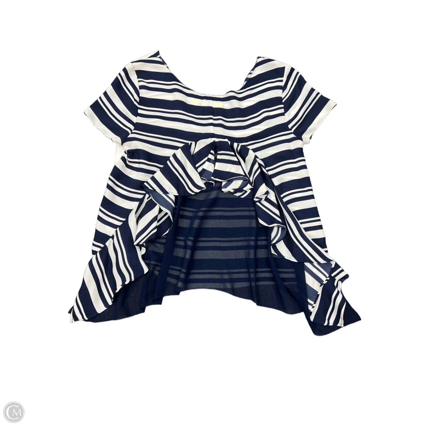 Top Short Sleeve By Maeve In Striped Pattern, Size: S