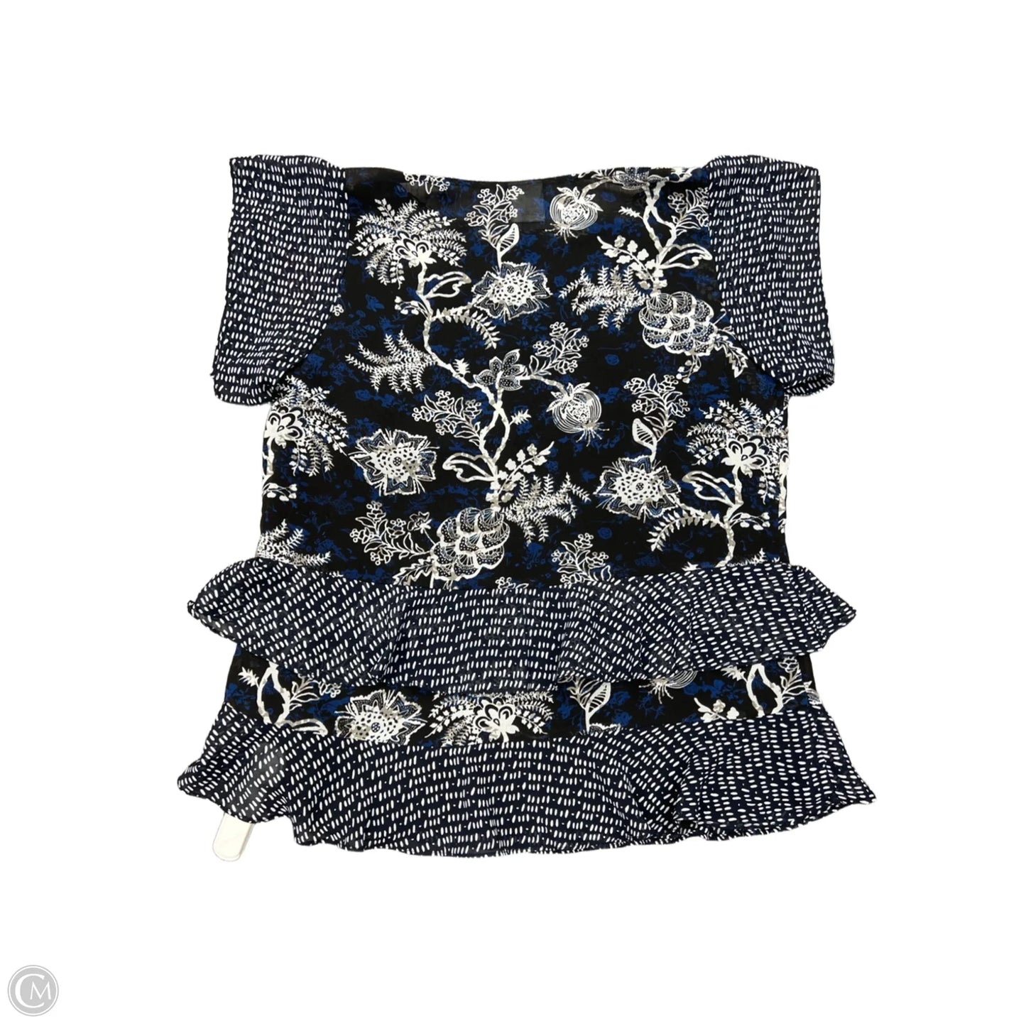 Top Short Sleeve By Cabi In Blue, Size: S