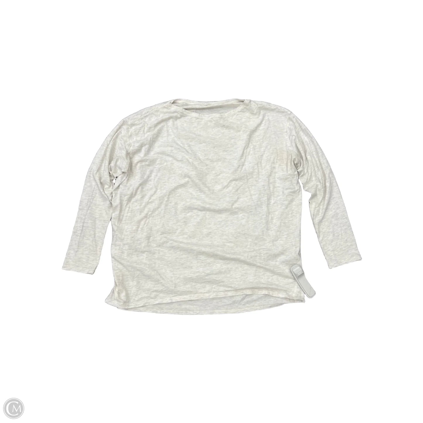 Athletic Top Long Sleeve Crewneck By Lululemon In Grey, Size: 4