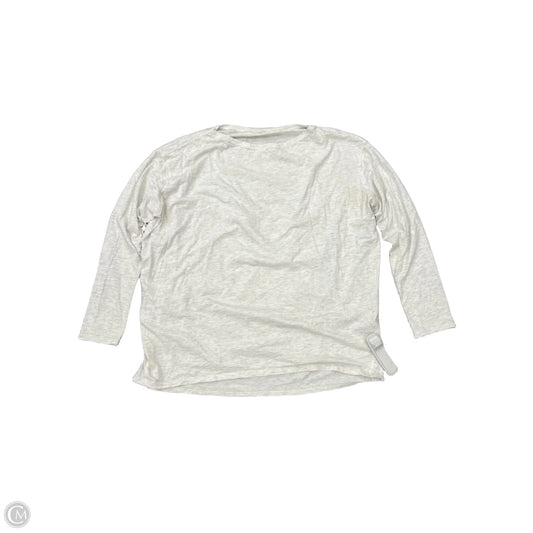 Athletic Top Long Sleeve Crewneck By Lululemon In Grey, Size: 4