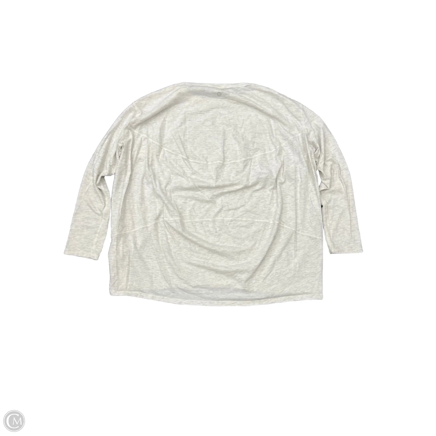 Athletic Top Long Sleeve Crewneck By Lululemon In Grey, Size: 4