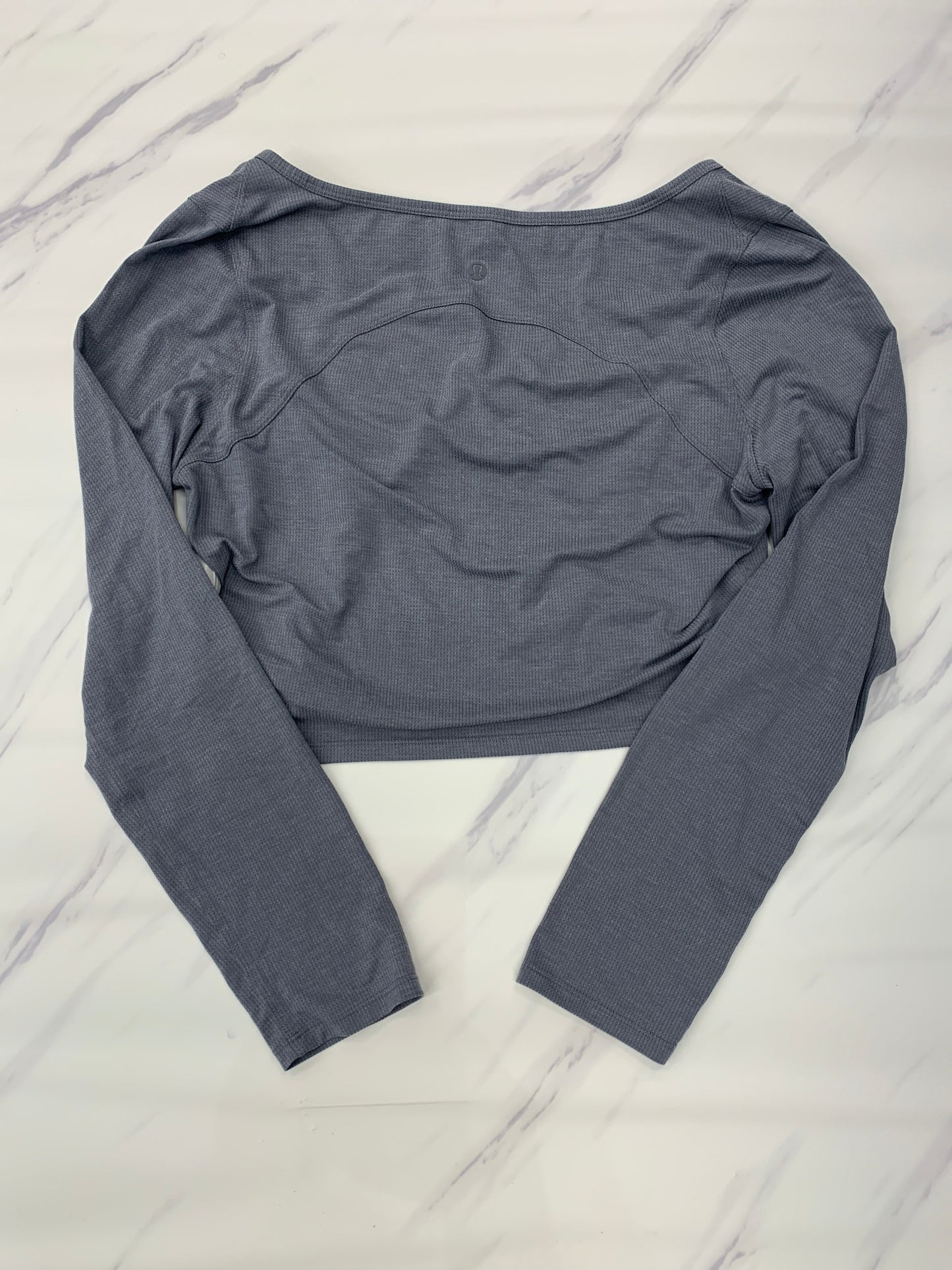 Grey Athletic Top Long Sleeve Collar Lululemon, Size 8