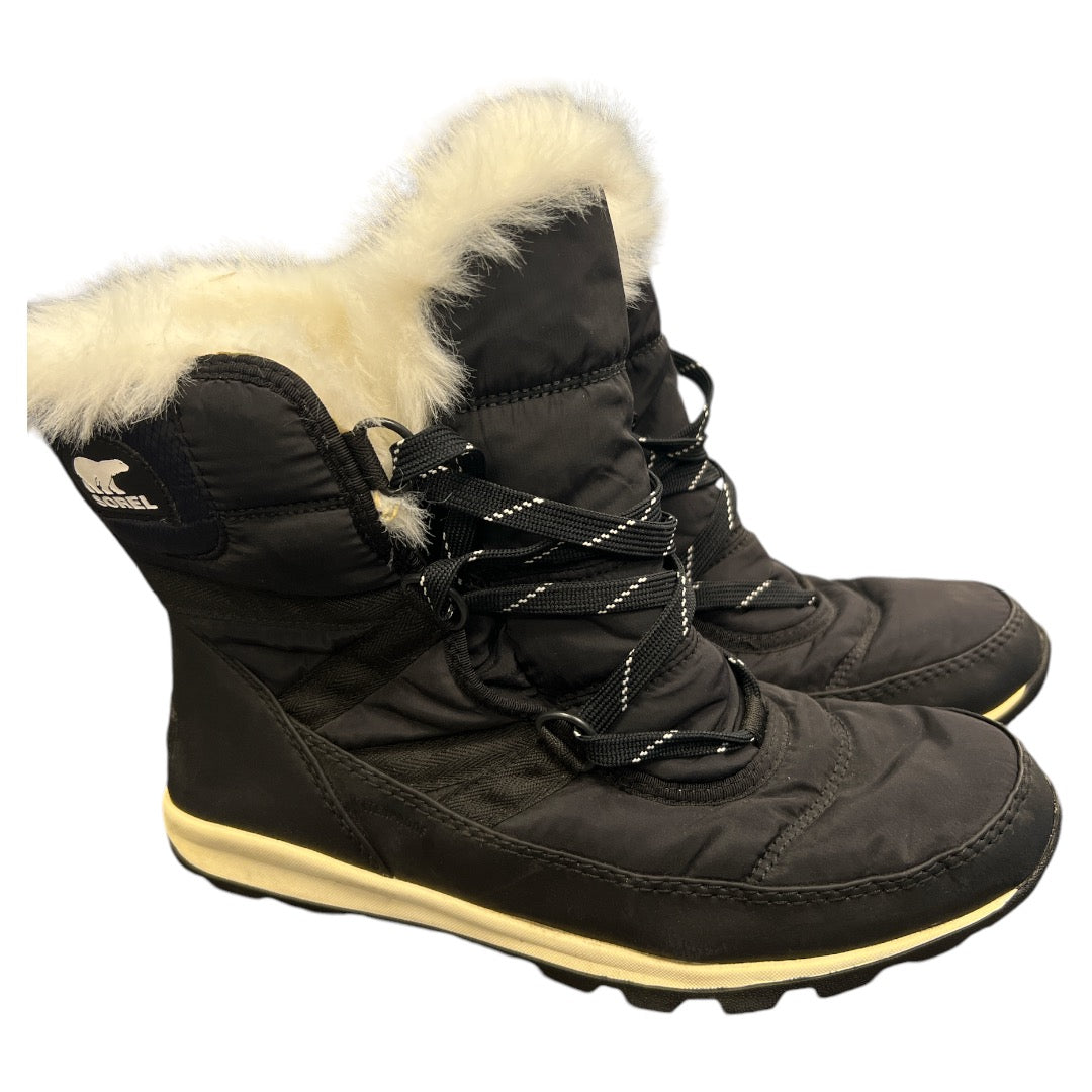 Boots Designer By Sorel In Black, Size: 9