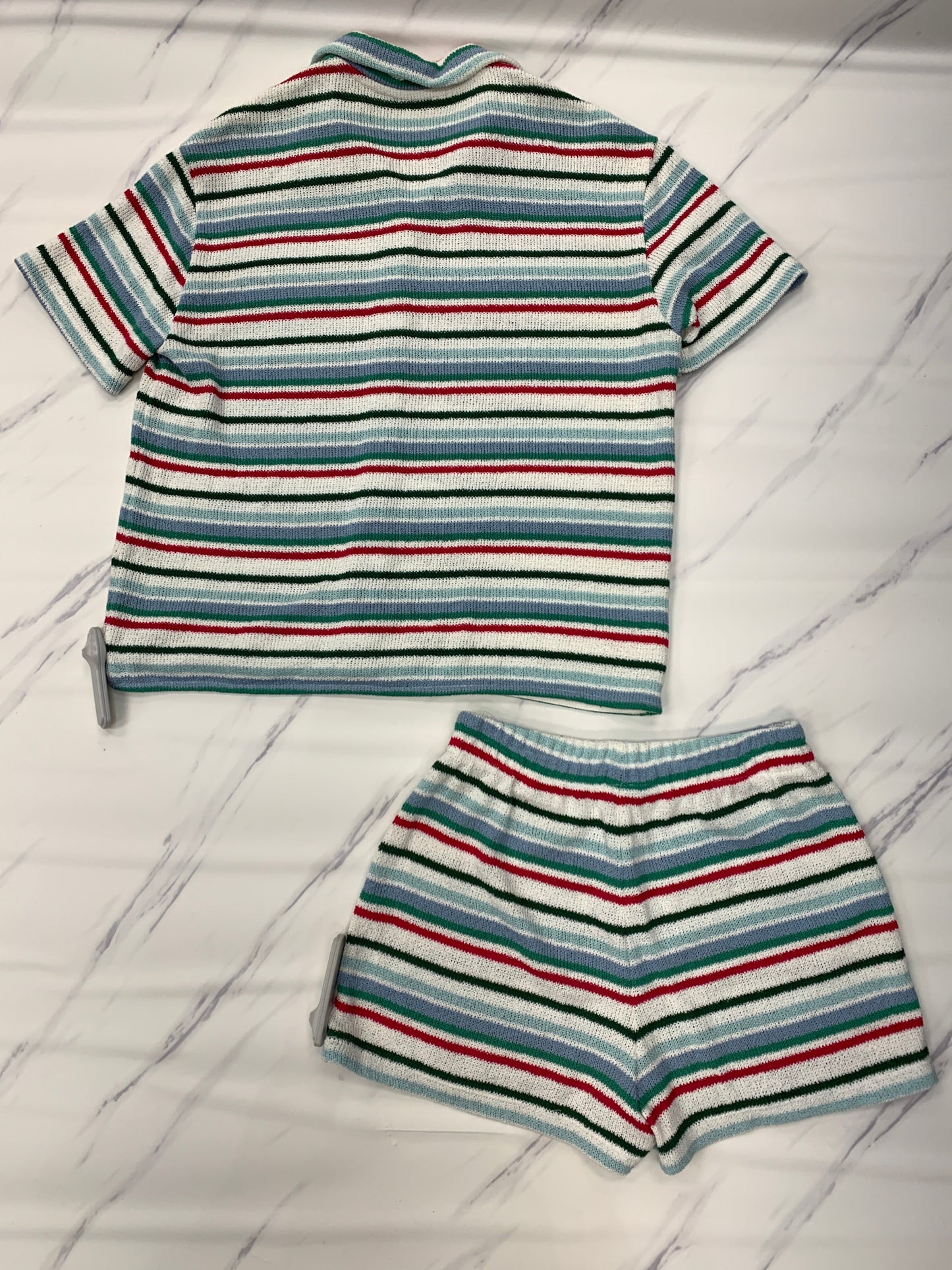 Striped Pattern Shorts Set Zara, Size S