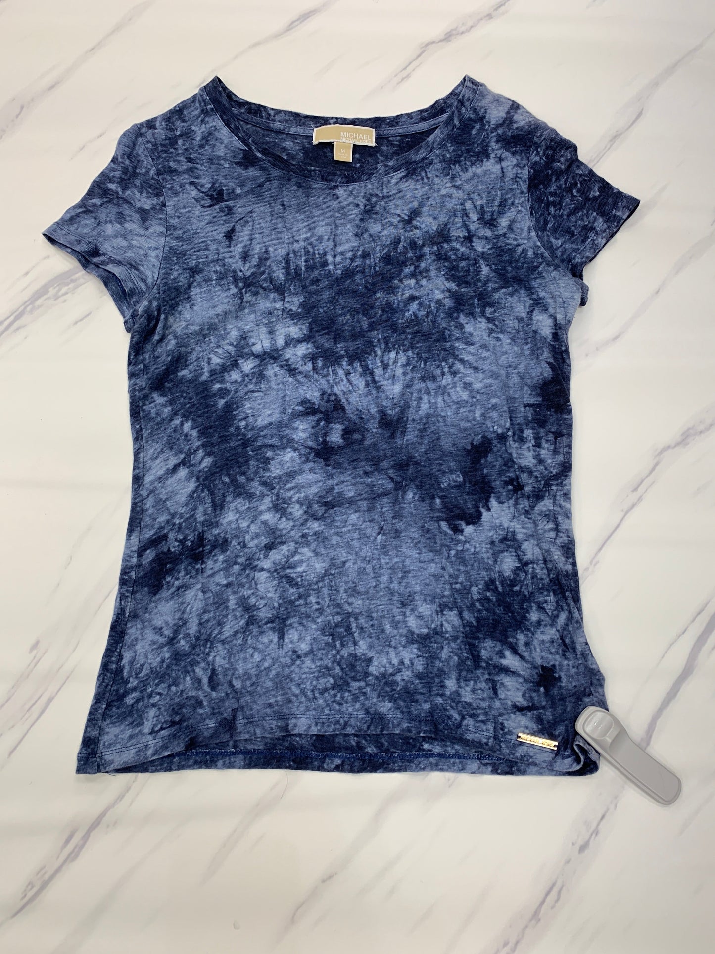 Blue Top Short Sleeve Michael By Michael Kors, Size M