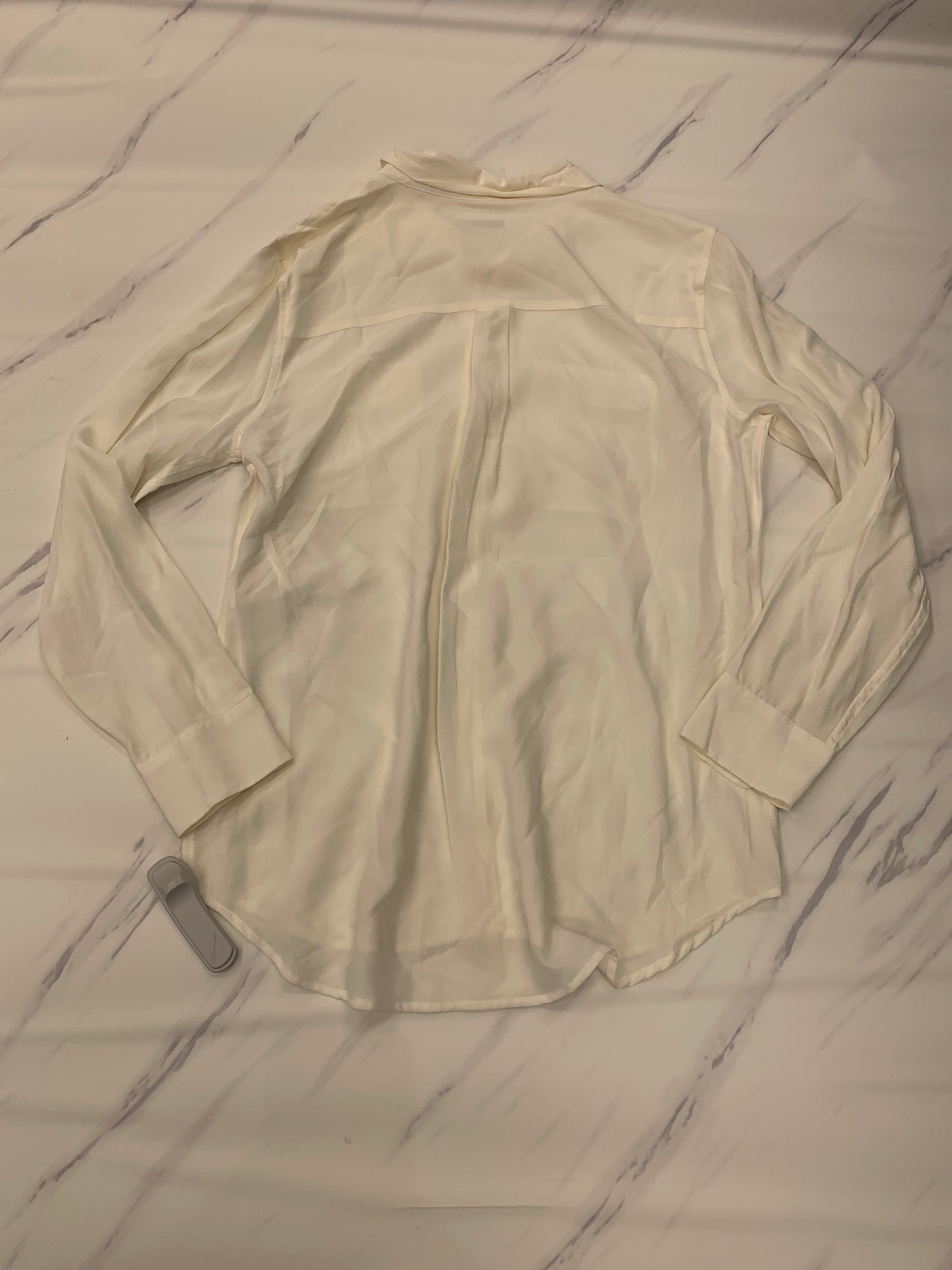 Cream Top Long Sleeve Designer Equipment, Size L