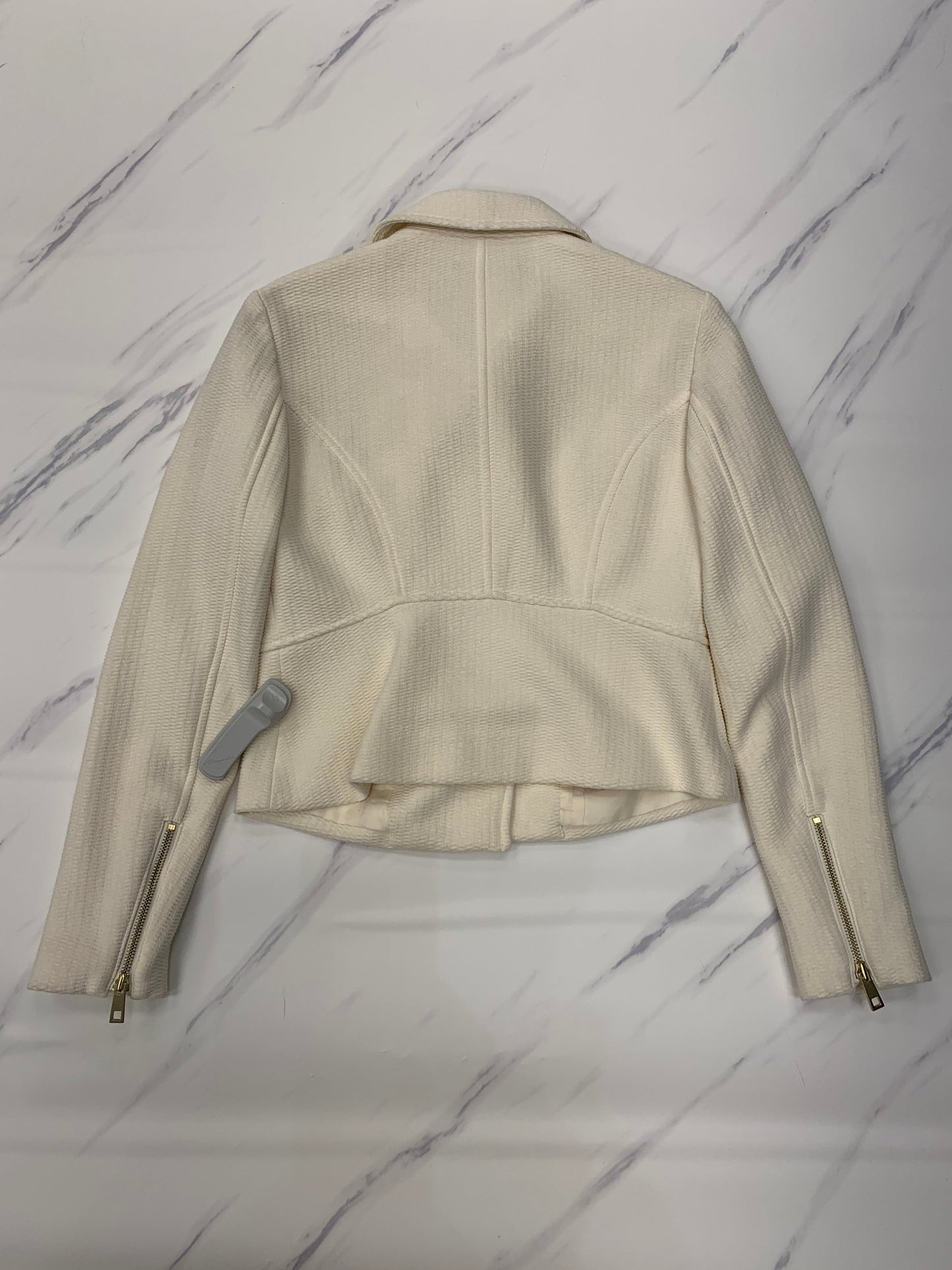 Jacket Moto By Inc In Cream, Size: Petite   Xs