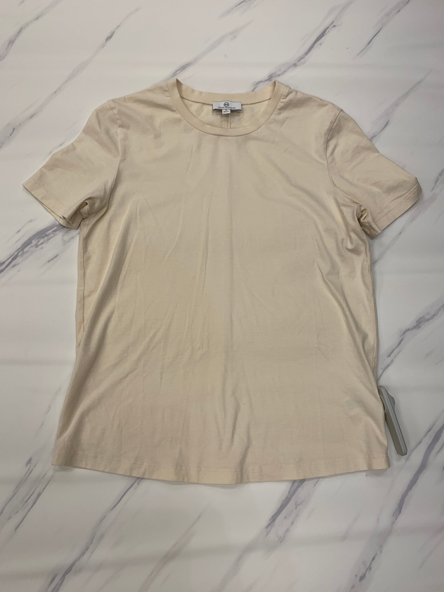 Beige Top Short Sleeve Adriano Goldschmied, Size S