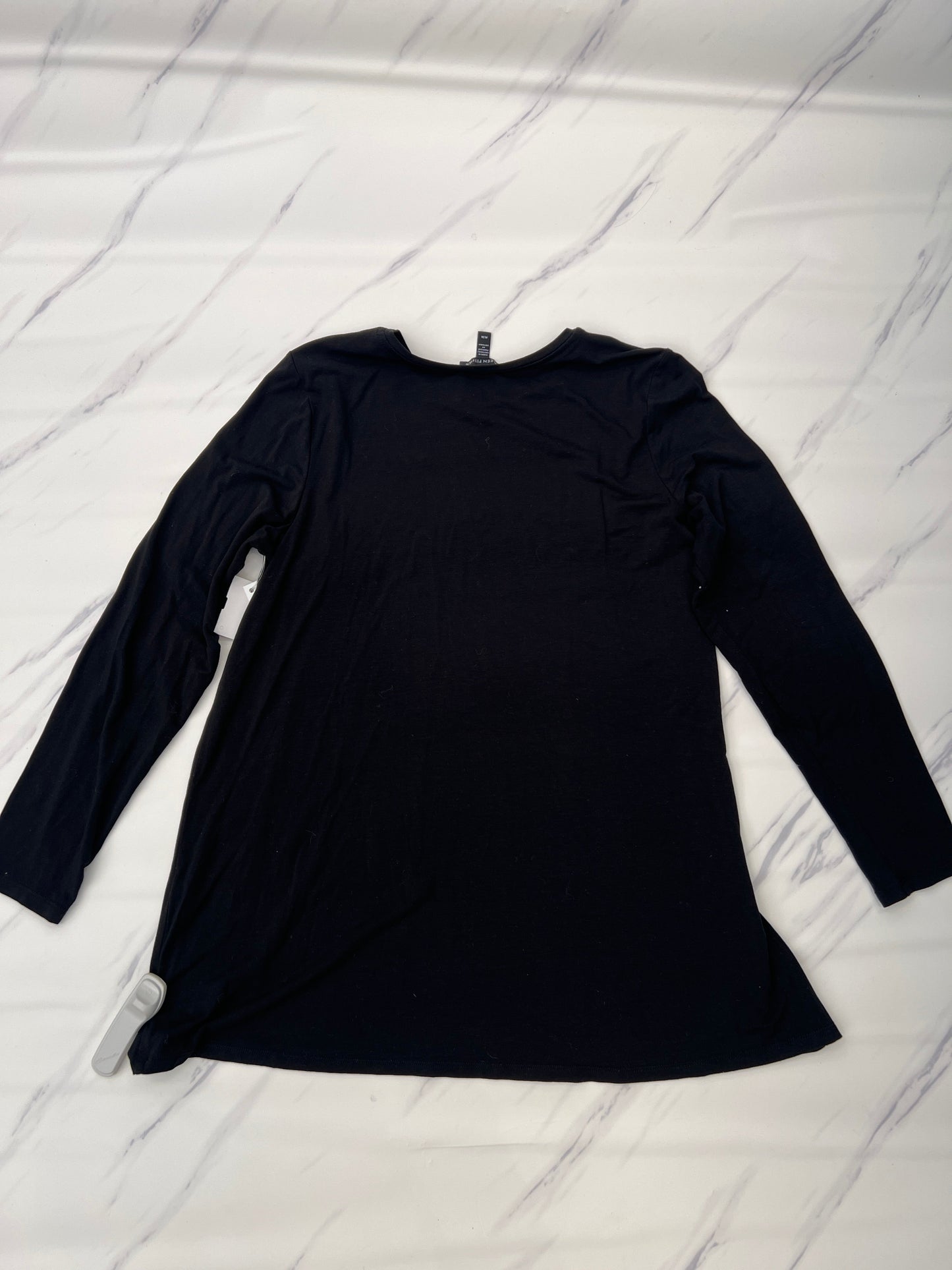 Black Top Long Sleeve Eileen Fisher, Size M