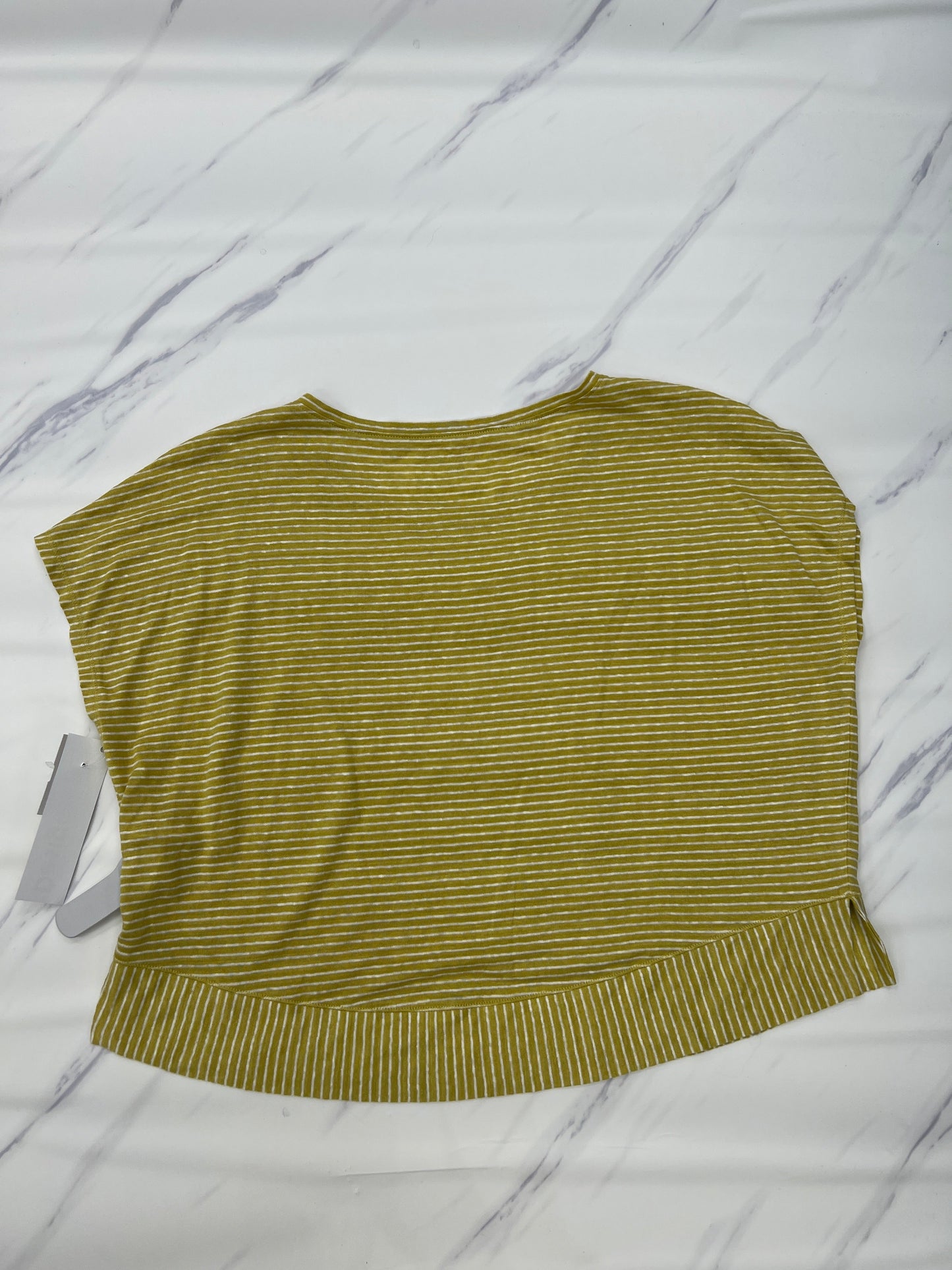 Yellow Top Short Sleeve Eileen Fisher, Size Xs