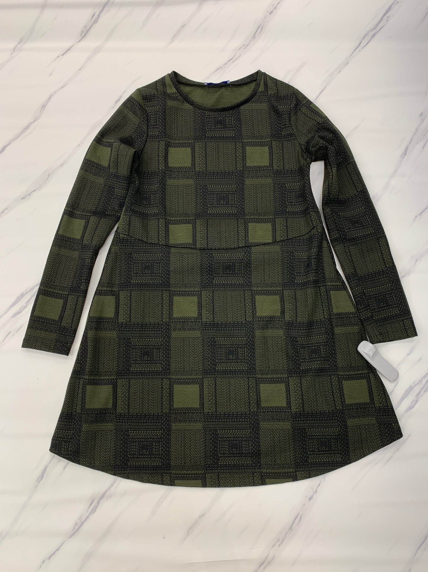 Dress Casual Midi By Zara In Green, Size: S