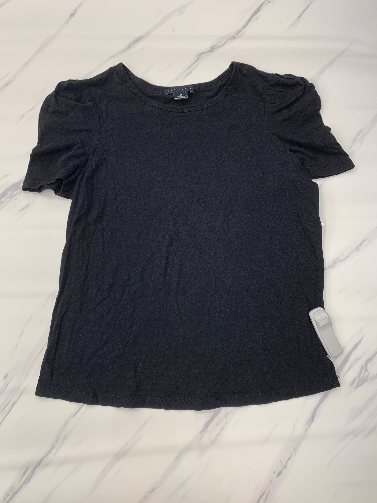 Top Short Sleeve By Sanctuary In Black, Size: M