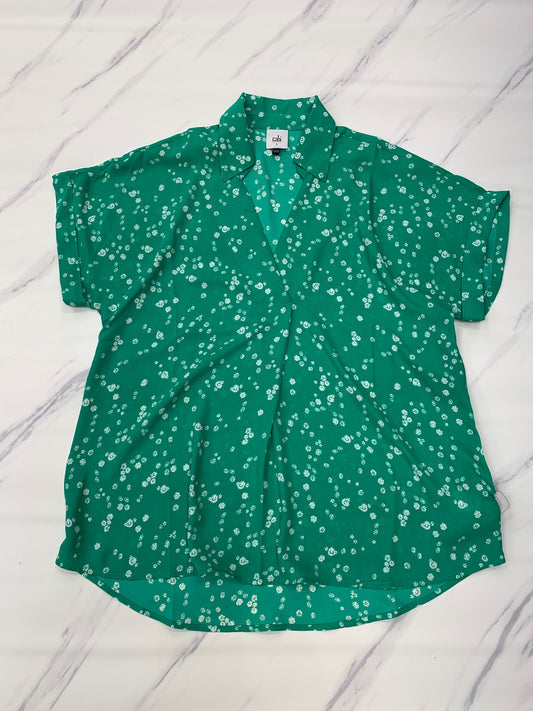 Top Short Sleeve By Cabi In Green, Size: S