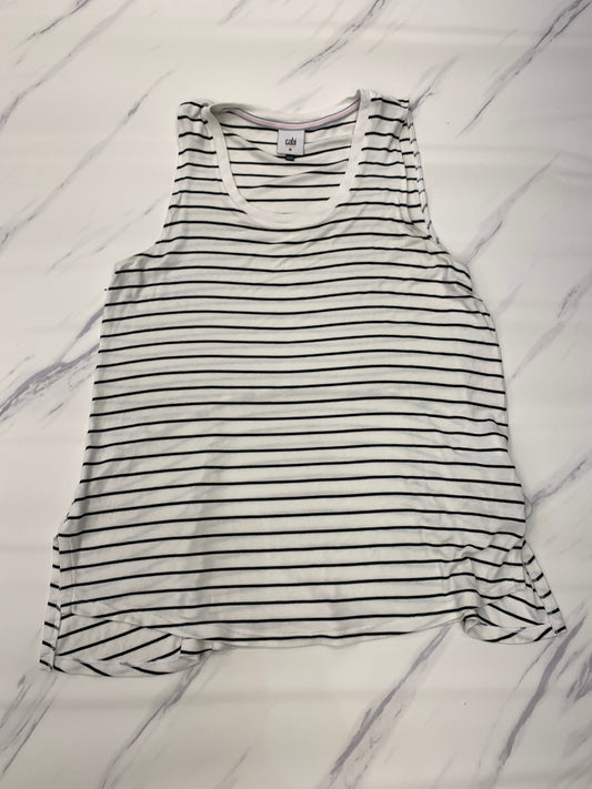 Top Sleeveless By Cabi In Striped Pattern, Size: M