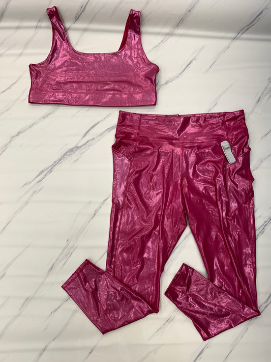 Athletic Pants 2pc By Fabletics In Pink, Size: 3x