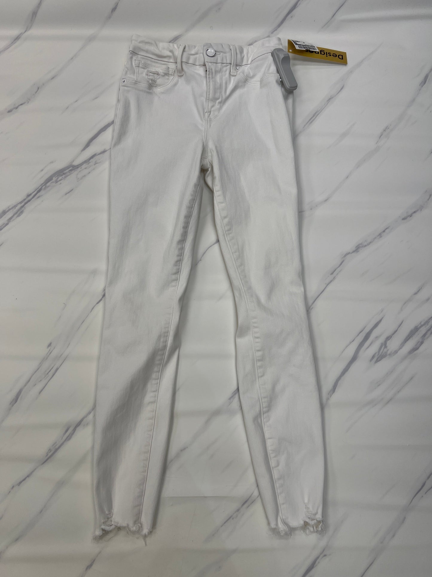 Jeans Designer By Good American In White, Size: 2