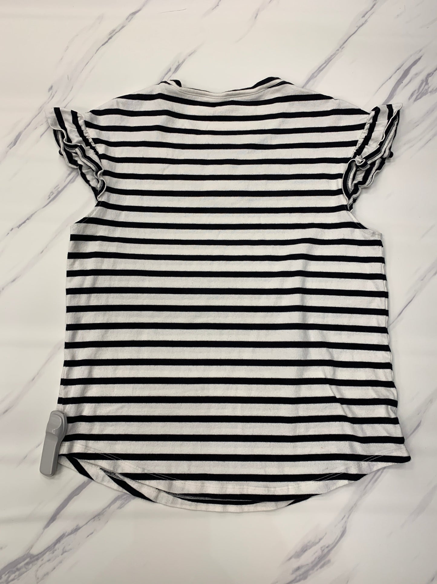 Top Short Sleeve By Kate Spade In Striped Pattern, Size: M