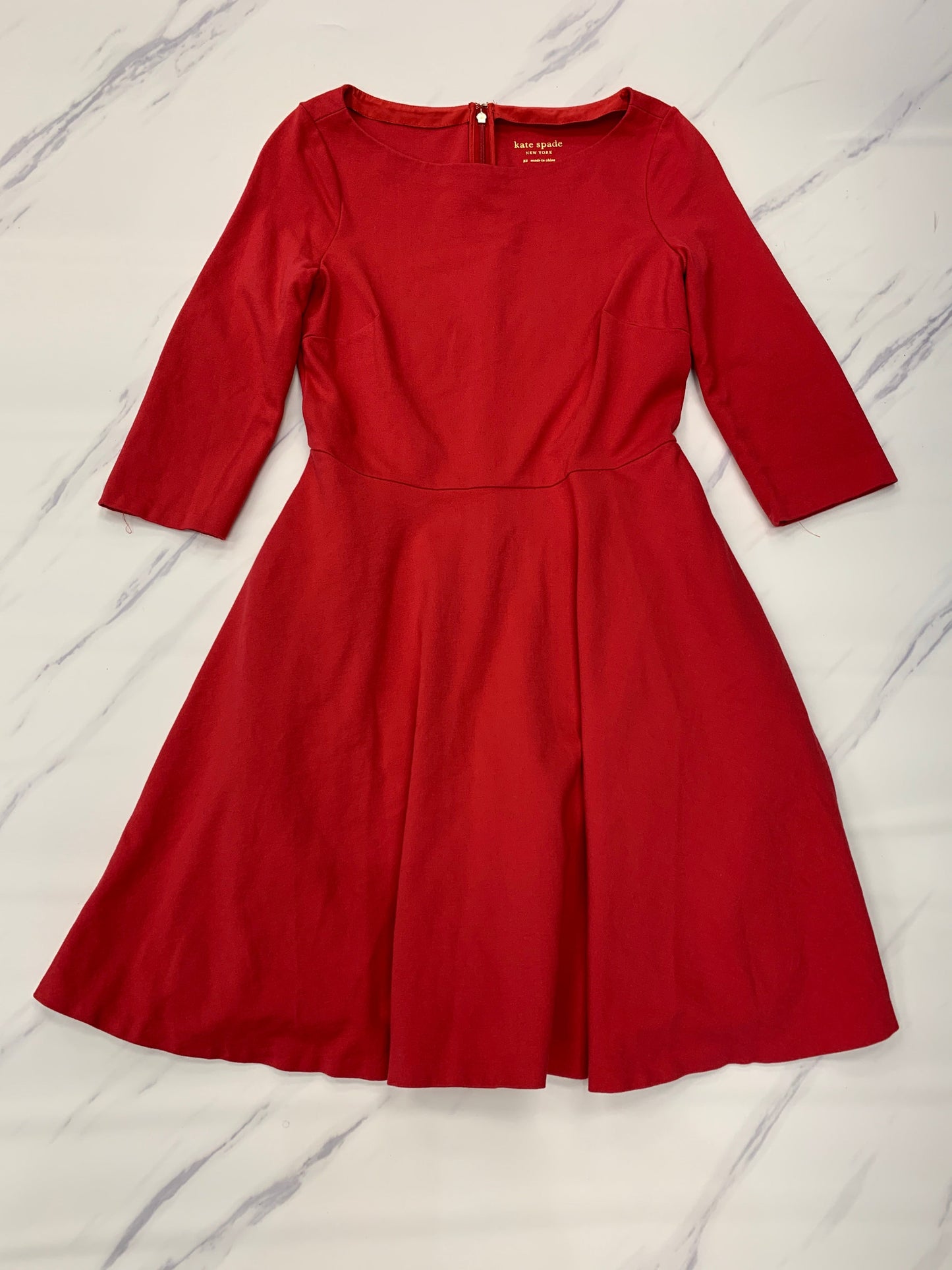 Dress Casual Midi By Kate Spade In Red, Size: Xs