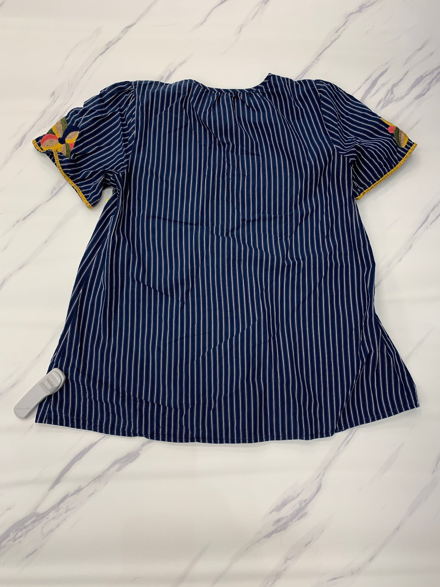 Top Short Sleeve By Madewell In Blue, Size: Xs