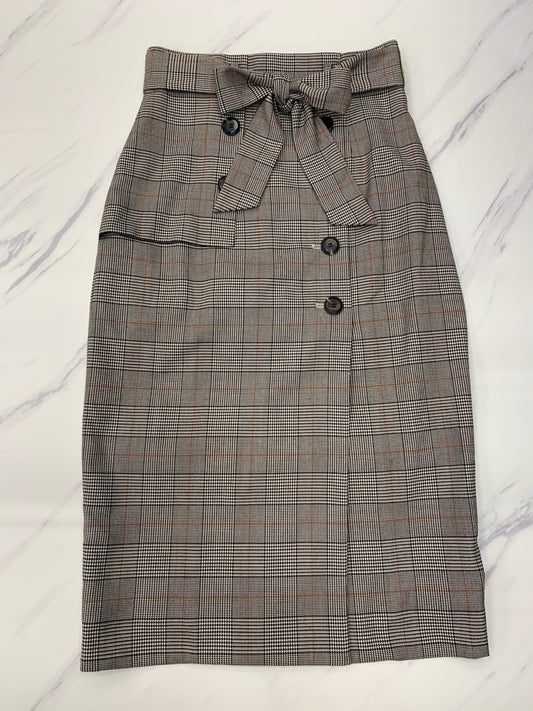 Skirt Midi By Antonio Melani In Plaid Pattern, Size: 0