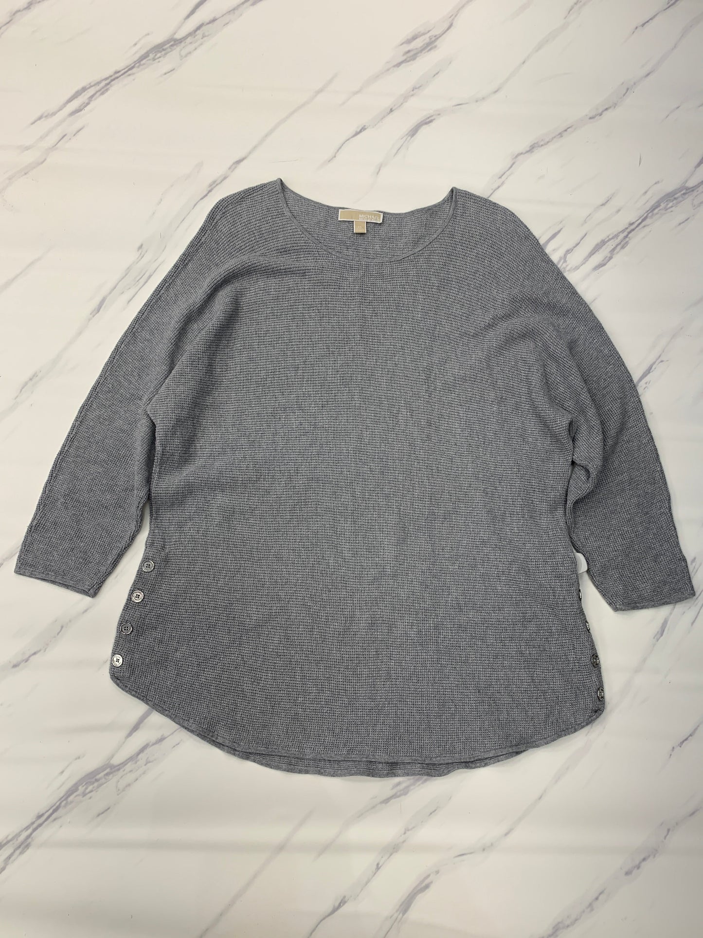 Top Long Sleeve By Michael By Michael Kors In Grey, Size: 2x