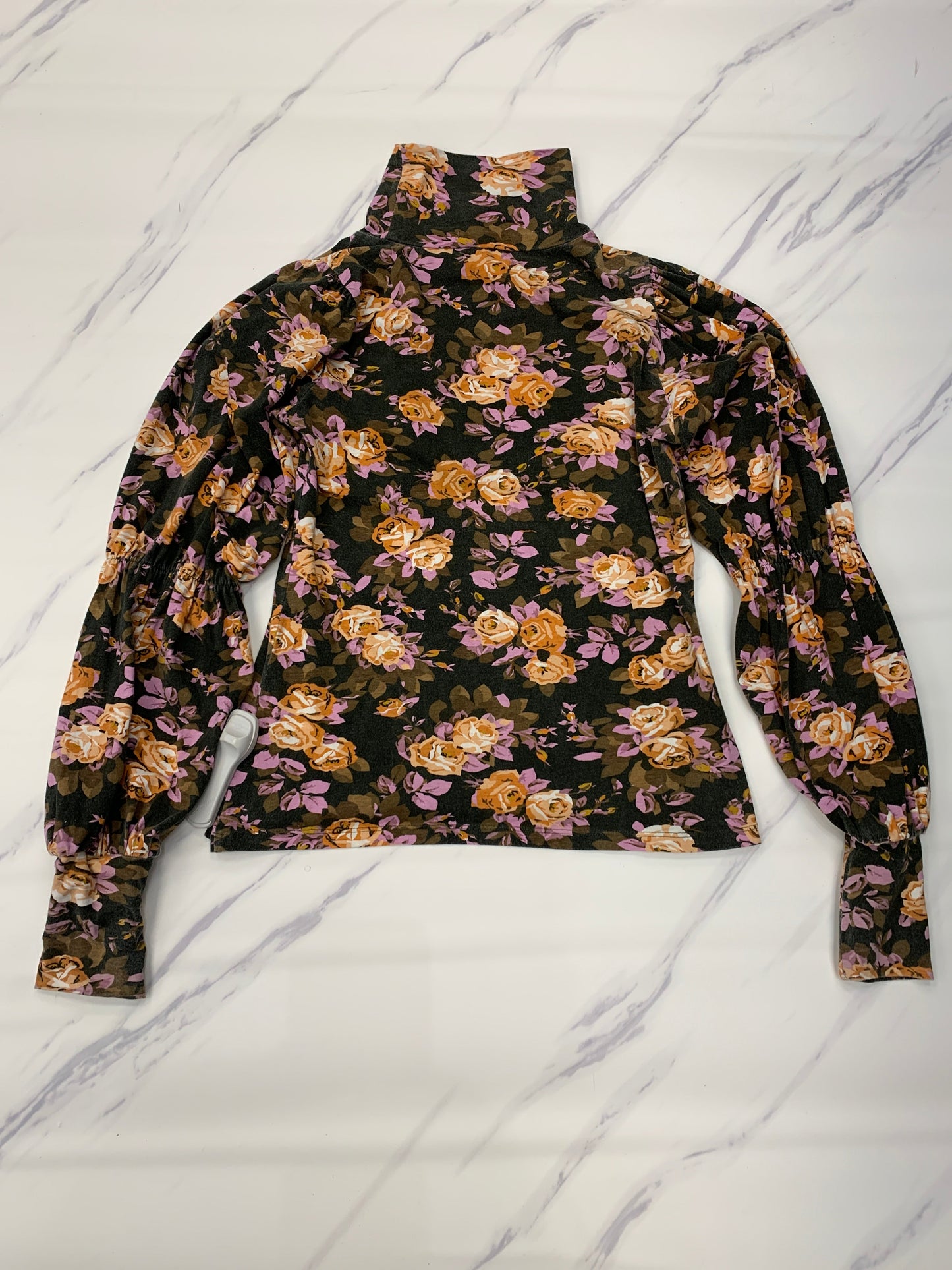 Top Long Sleeve By Anthropologie In Floral Print, Size: S