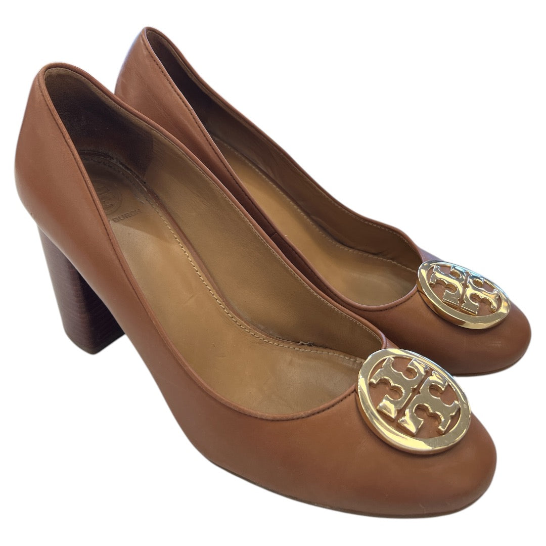 Shoes Designer By Tory Burch In Brown, Size: 7.5