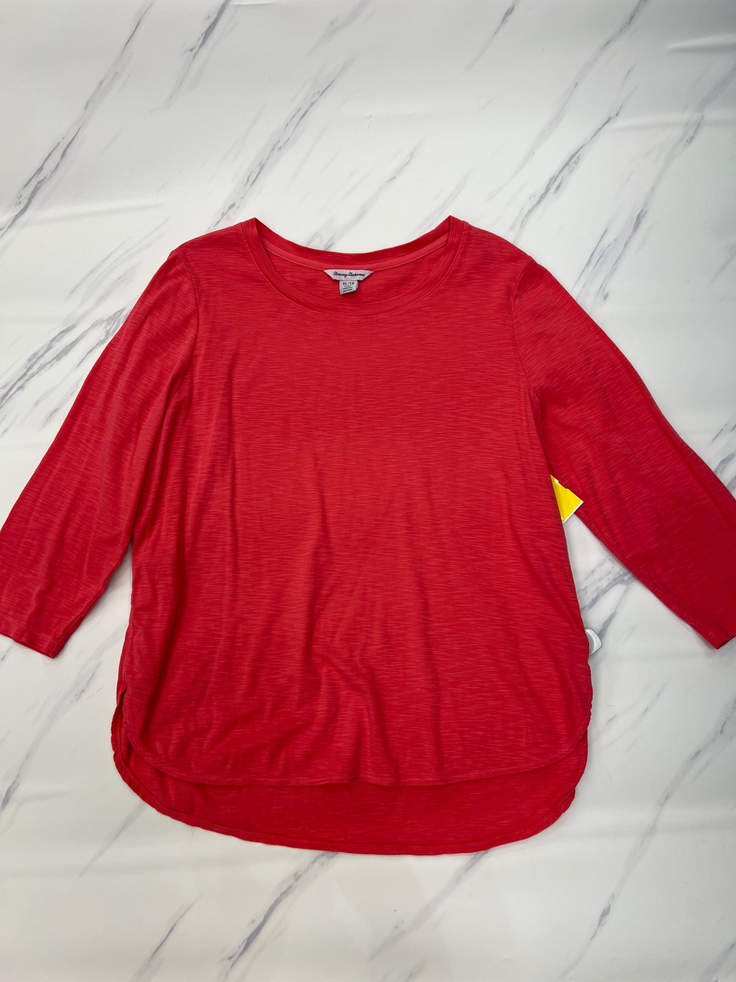 Top Long Sleeve By Tommy Bahama In Red, Size: Xl