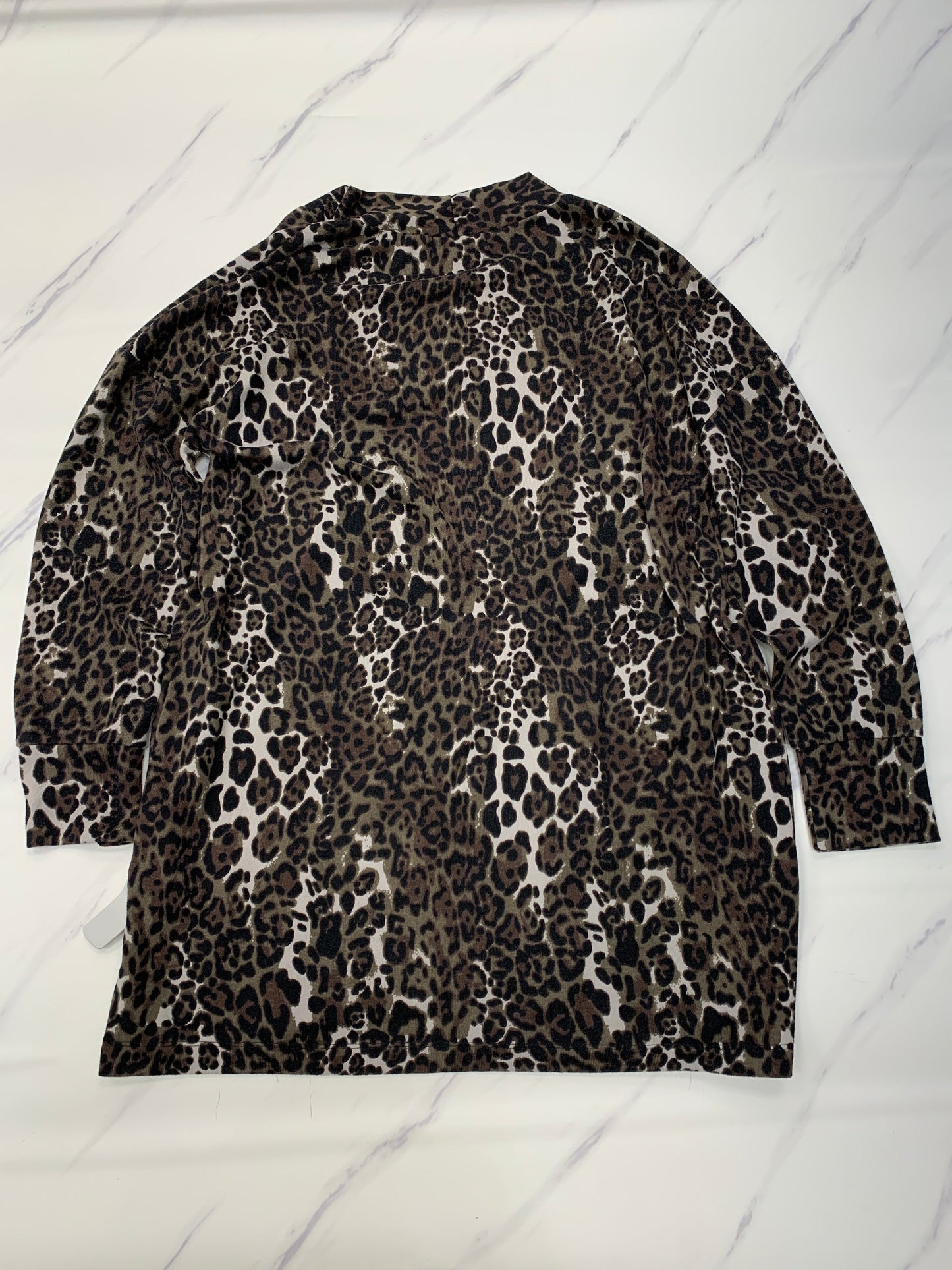 Sweater Cardigan By Sanctuary In Animal Print, Size: L