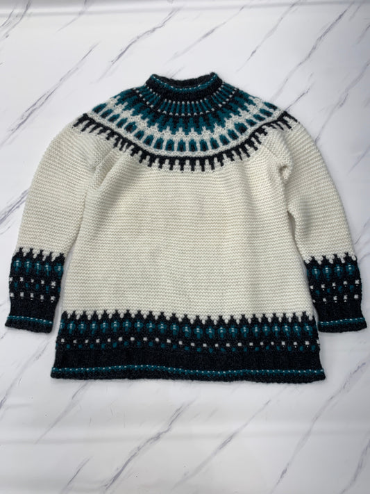 Sweater By Brooks Brothers In Green & White, Size: L