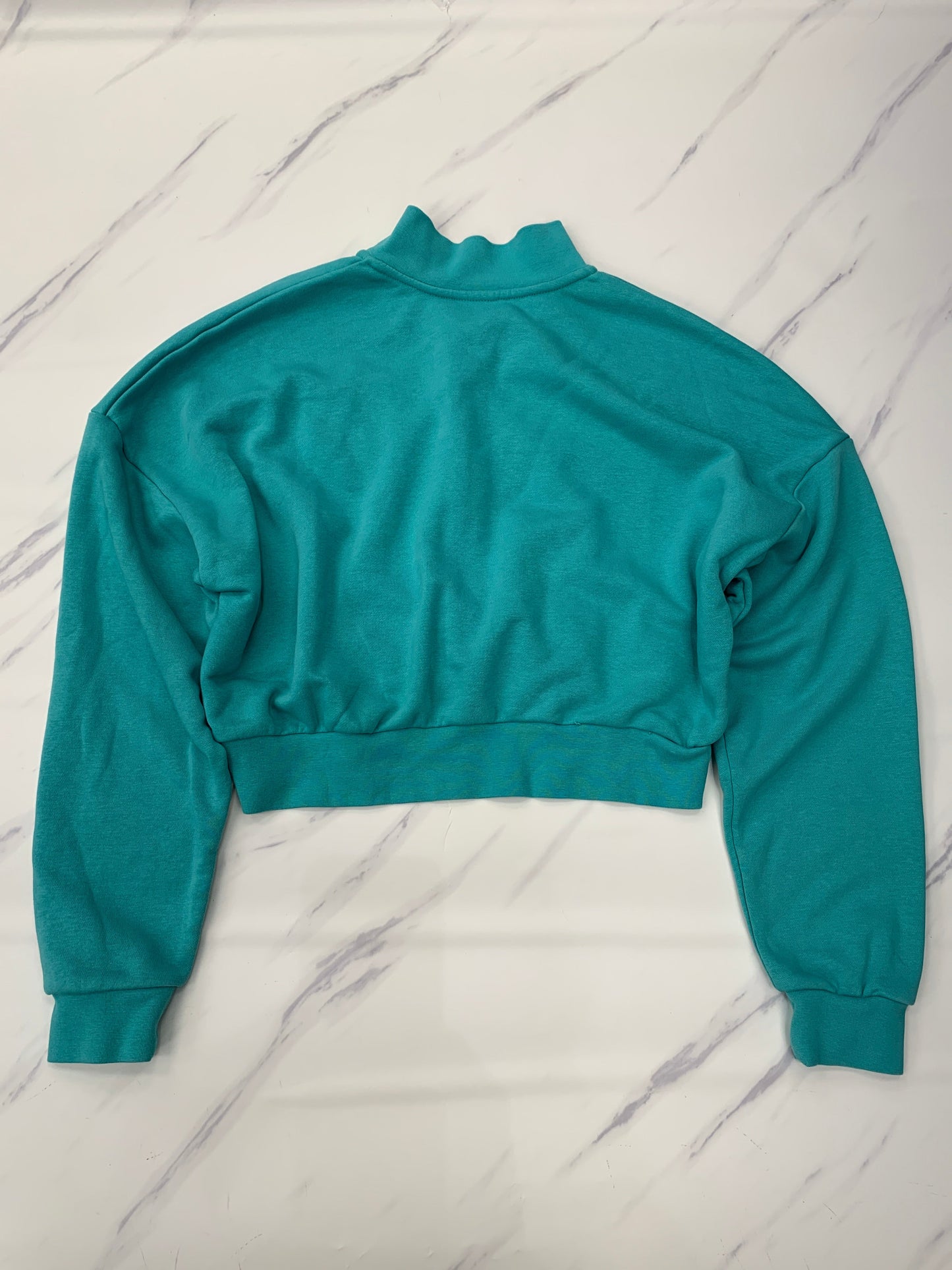 Athletic Sweatshirt Collar By Nike Apparel In Green, Size: M