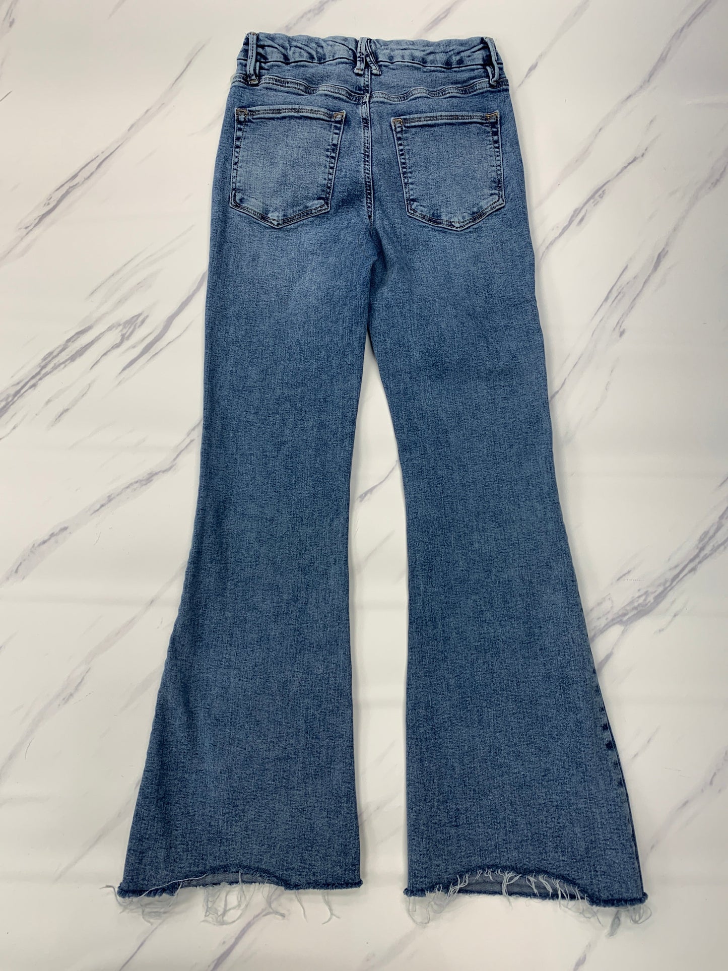 Jeans Flared By Good American In Blue, Size: 6