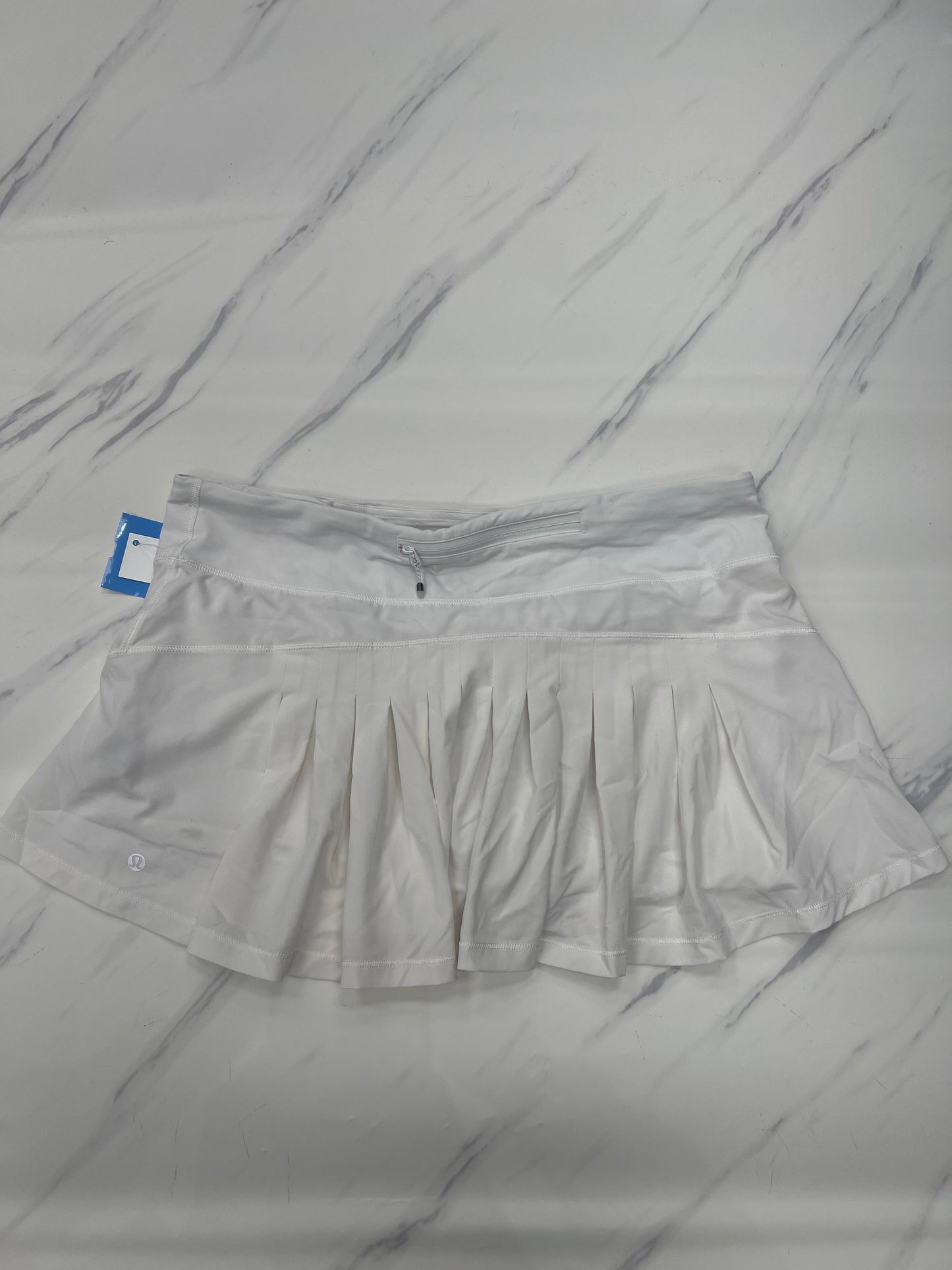 Athletic Skort By Lululemon In White, Size: 12