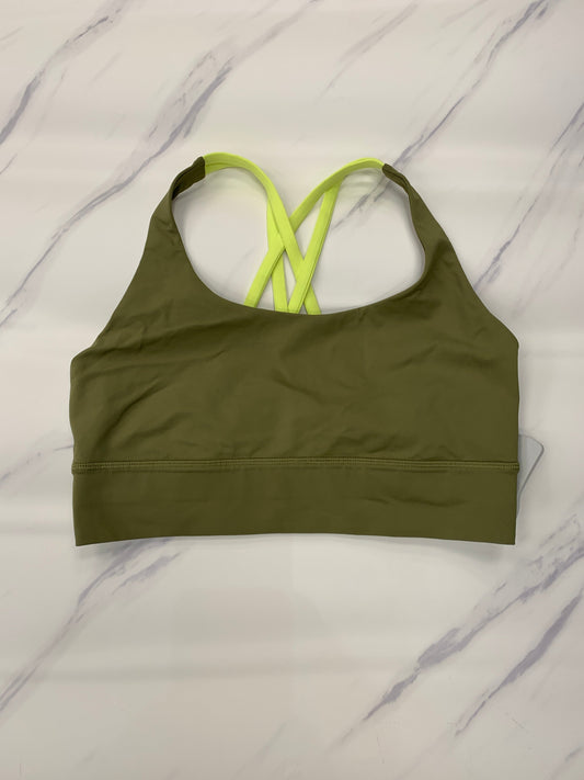 Athletic Bra By Lululemon In Green, Size: 10