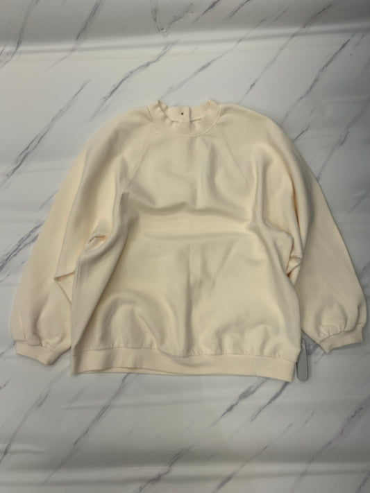 Top Long Sleeve By Madewell In Cream, Size: L