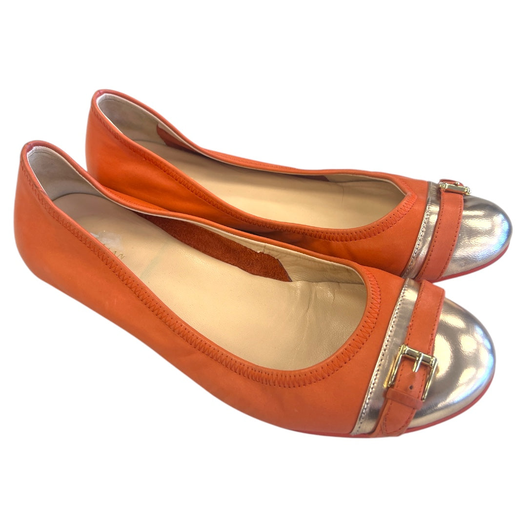 Shoes Flats By Cole-haan In Orange, Size: 9.5