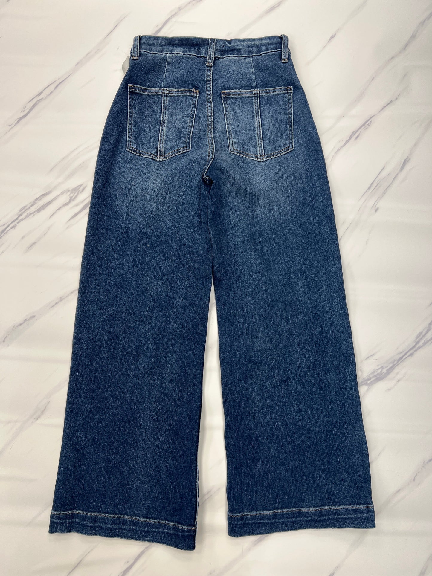 Jeans Cropped By Kut In Blue, Size: 0