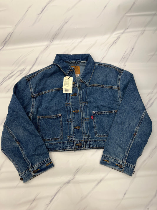 Jacket Denim By Levis In Blue, Size: Xl